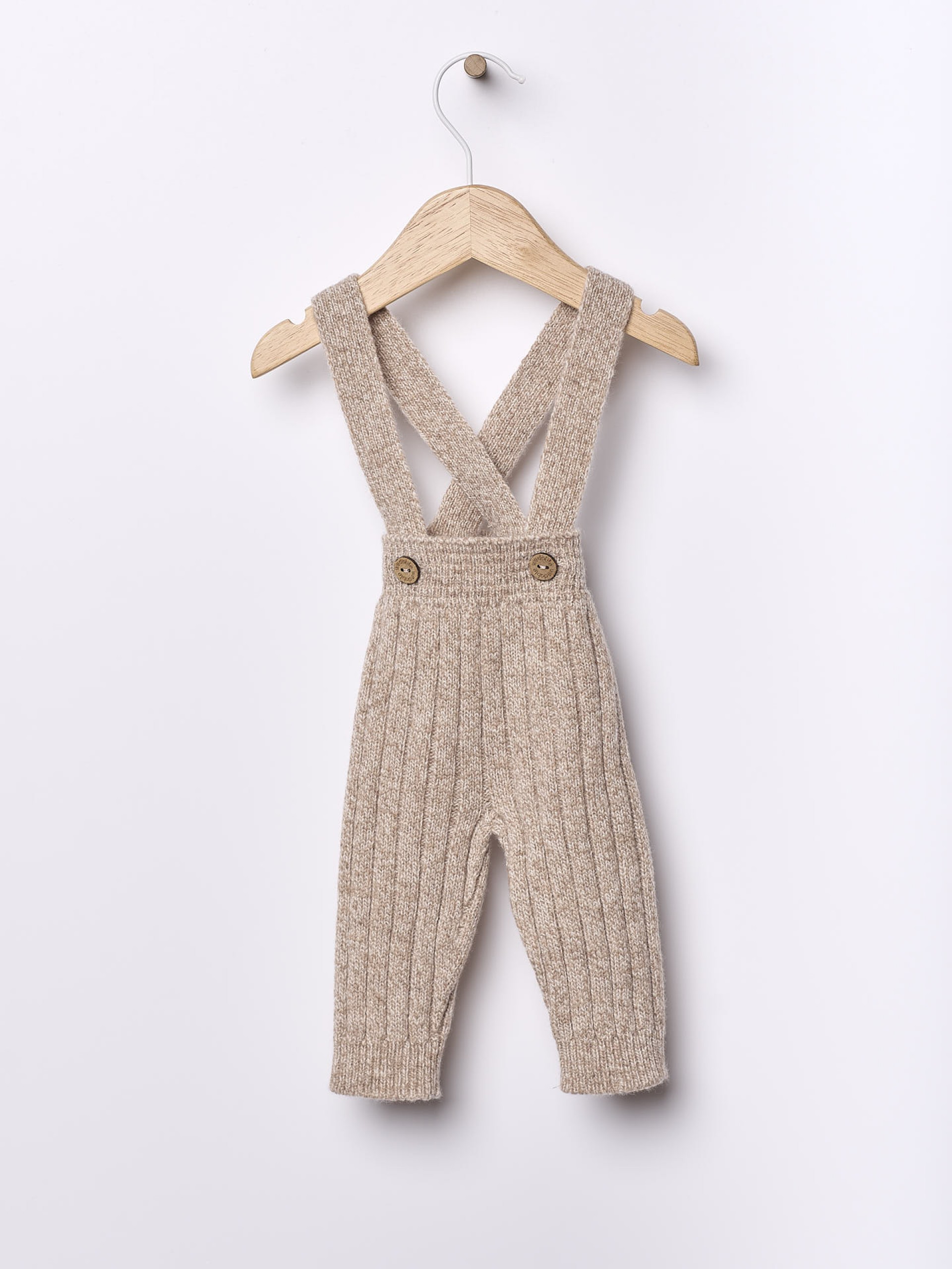 Knitted wool trousers