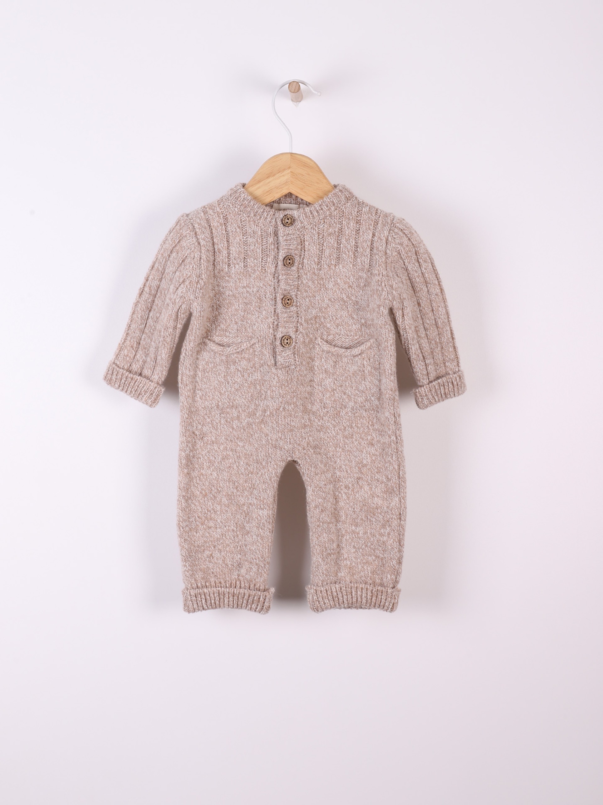 Knitted wool jumpsuit