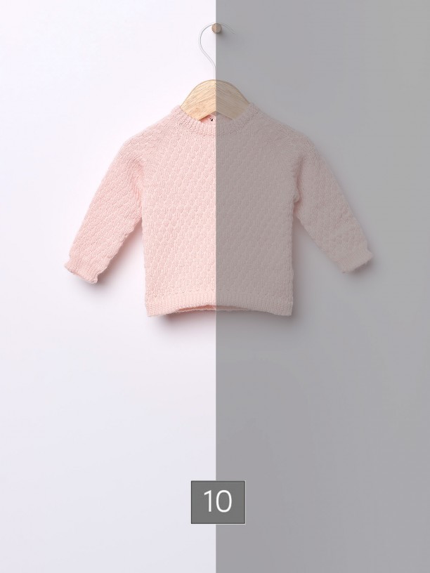 Knitted wool sweater