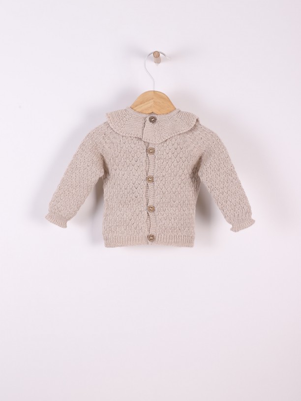 Knitted wool sweater