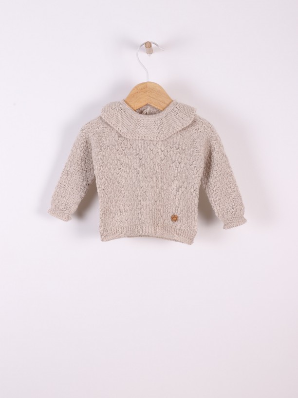 Knitted wool sweater