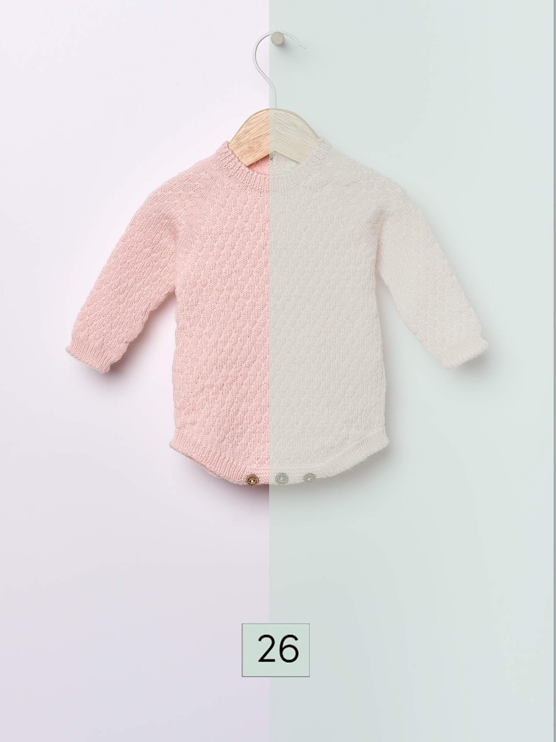 Knitted wool shortie