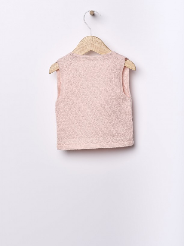 Knitted baby vest Knitted baby vest