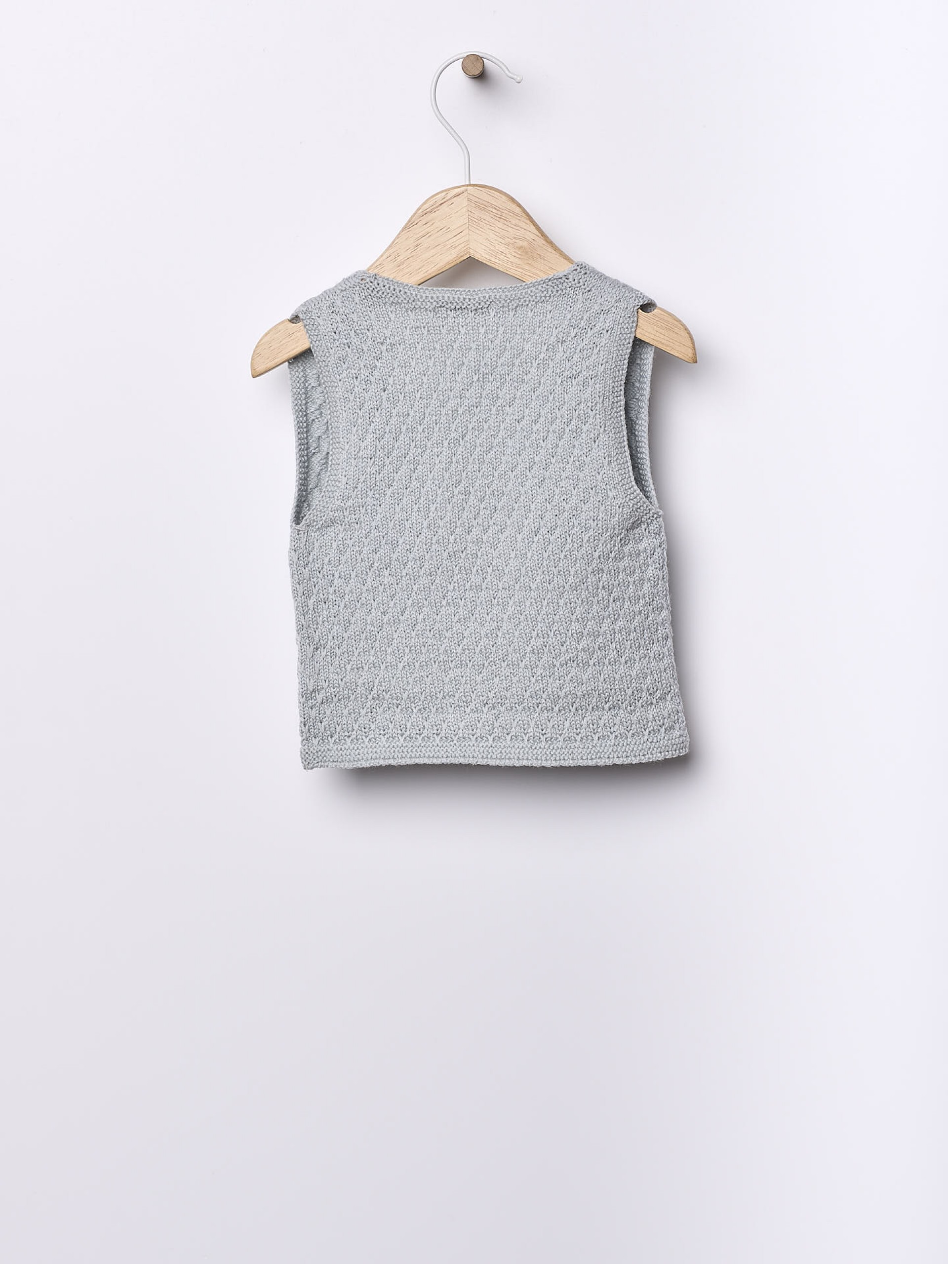 Knitted baby vest