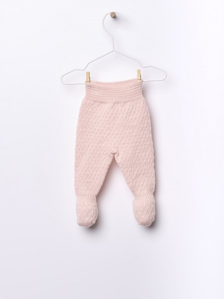 Knitted wool trousers