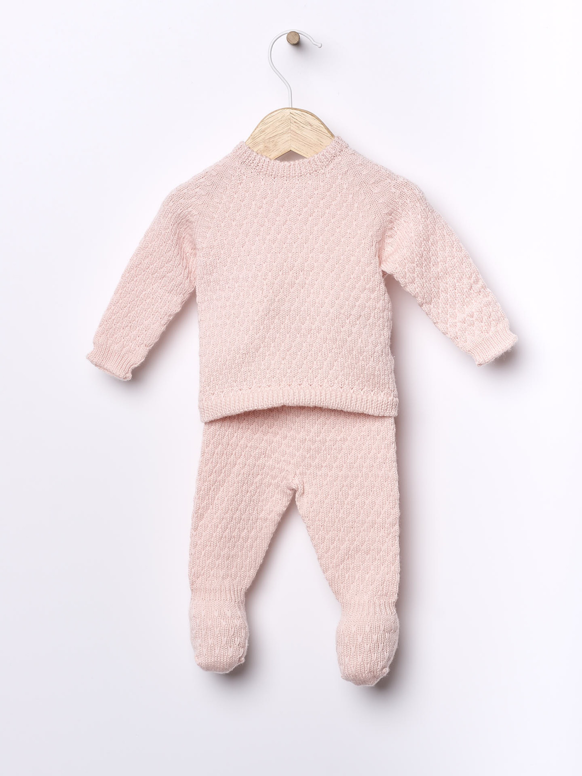 Knitted wool trousers