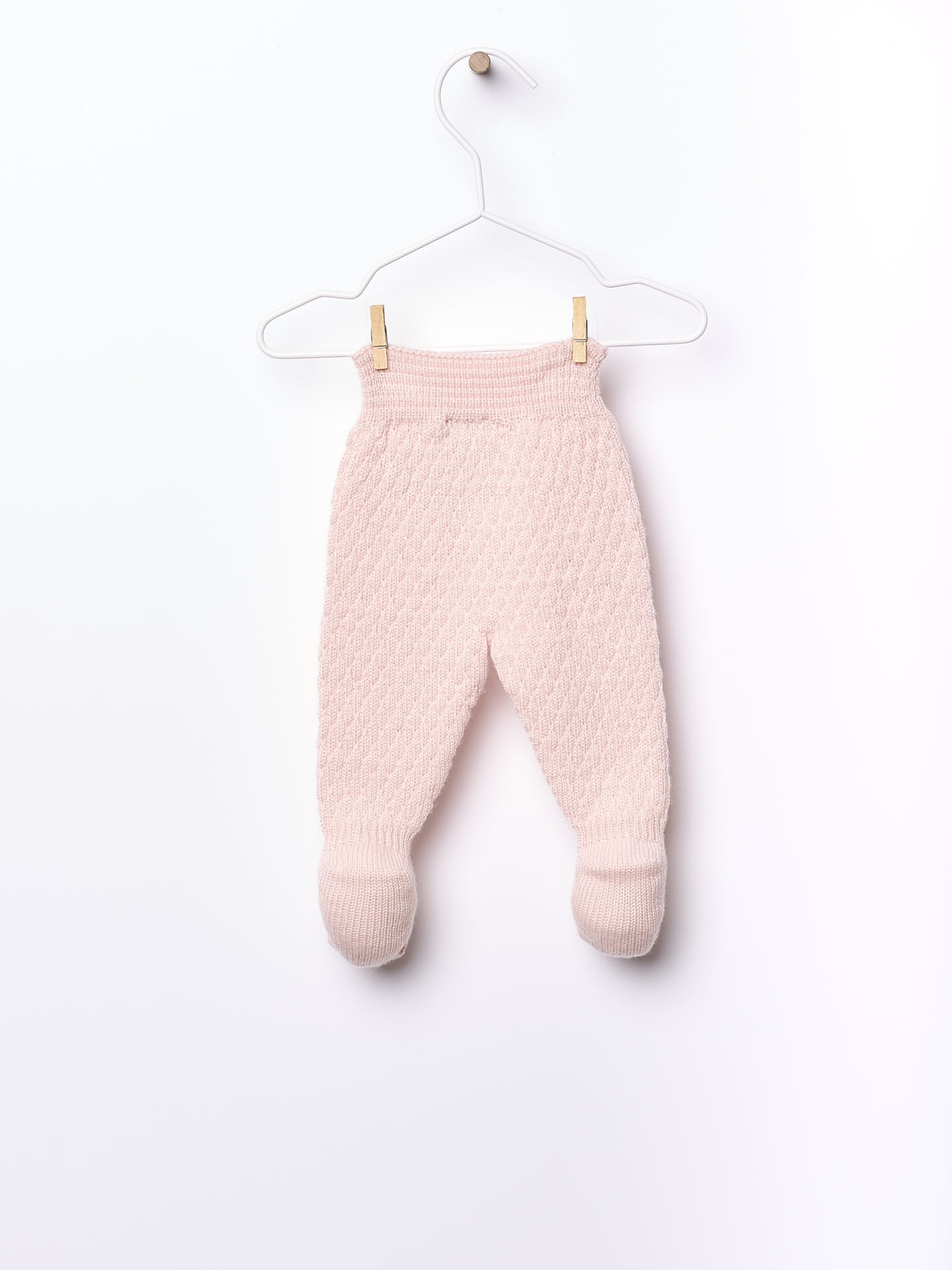 Knitted wool trousers