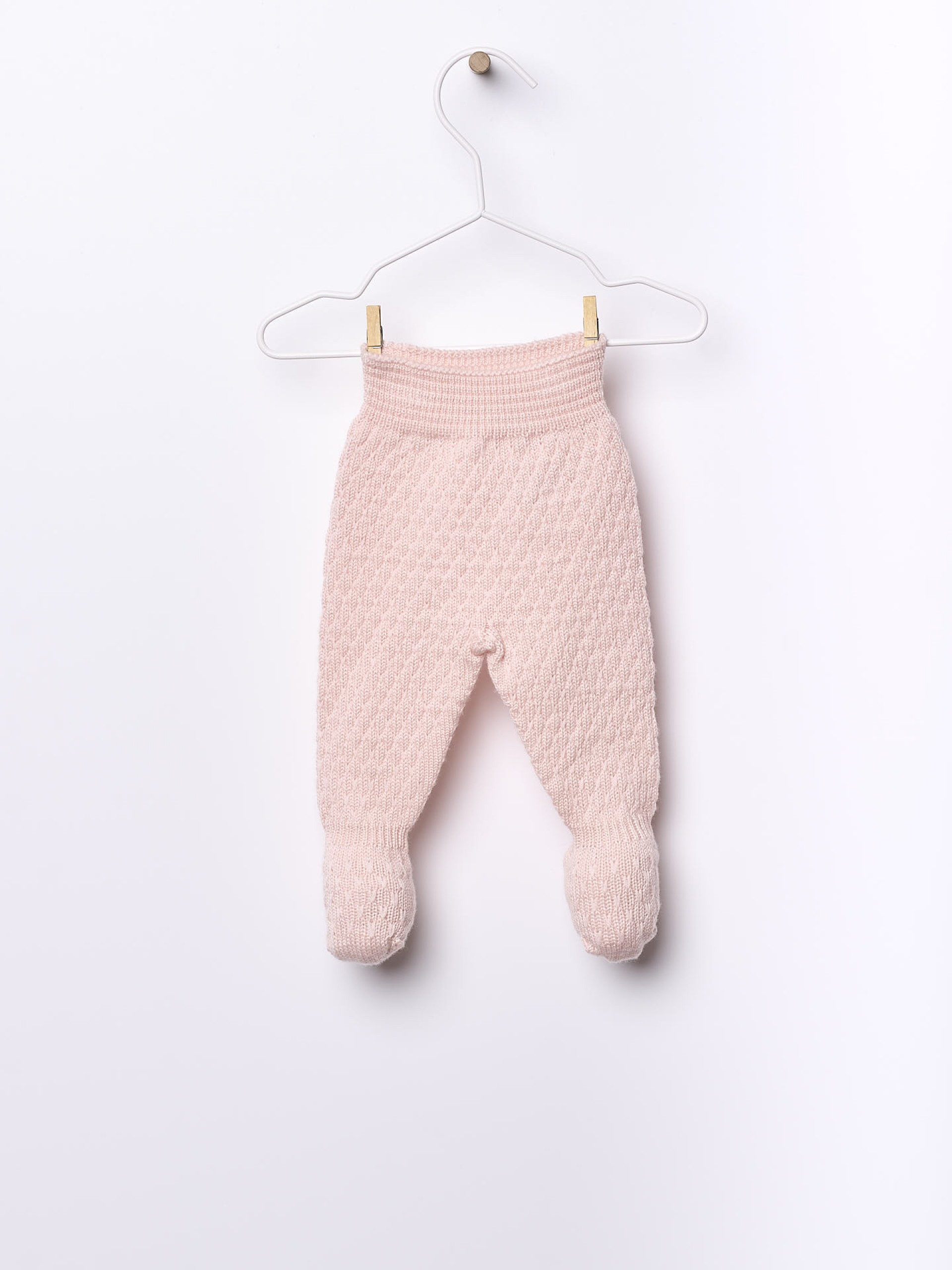 Knitted wool trousers