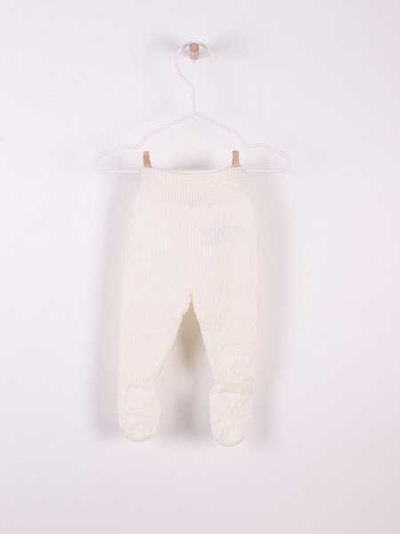 Knitted wool trousers
