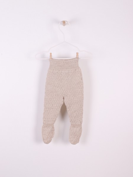 Knitted wool trousers