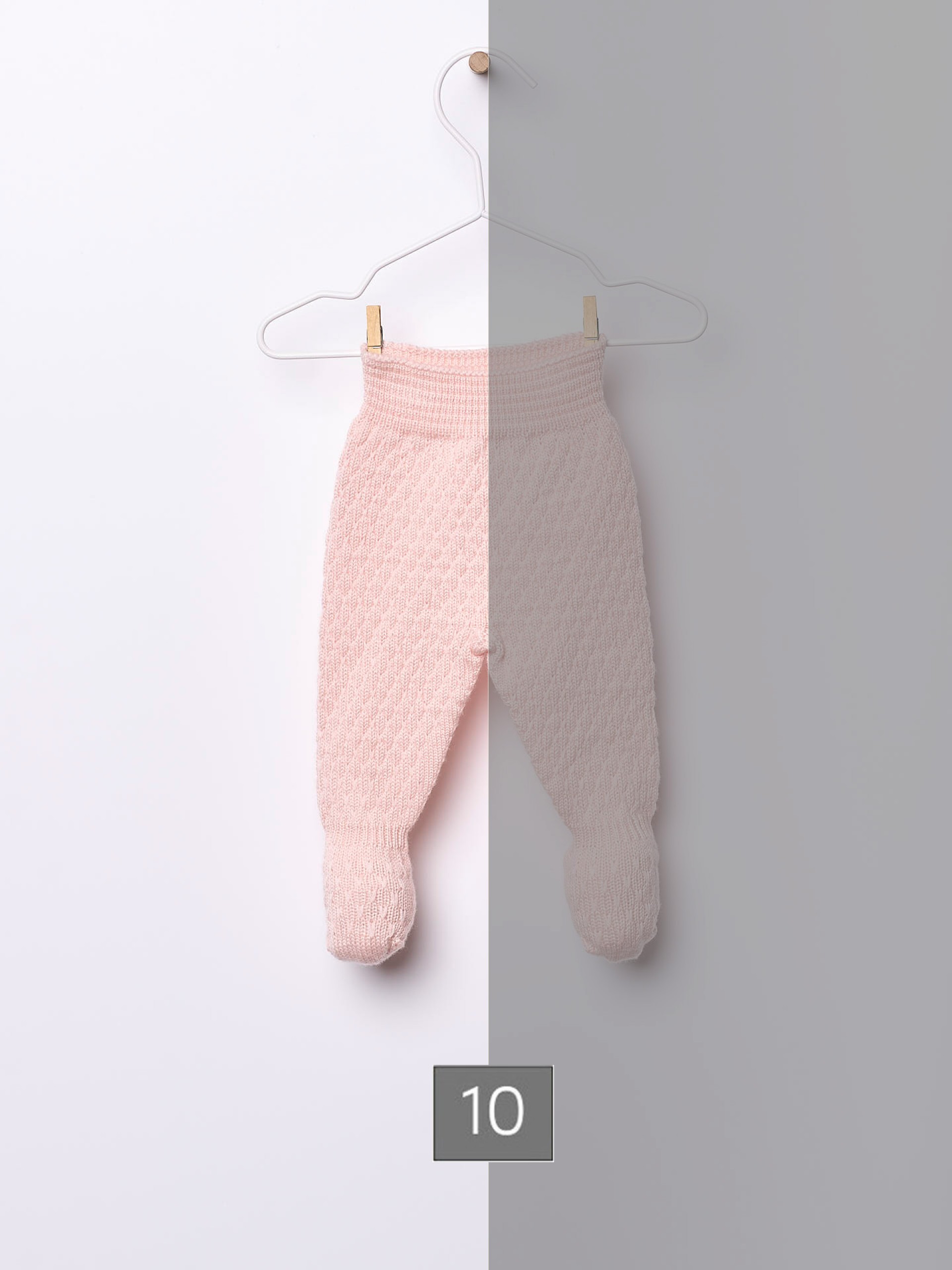 Knitted wool trousers