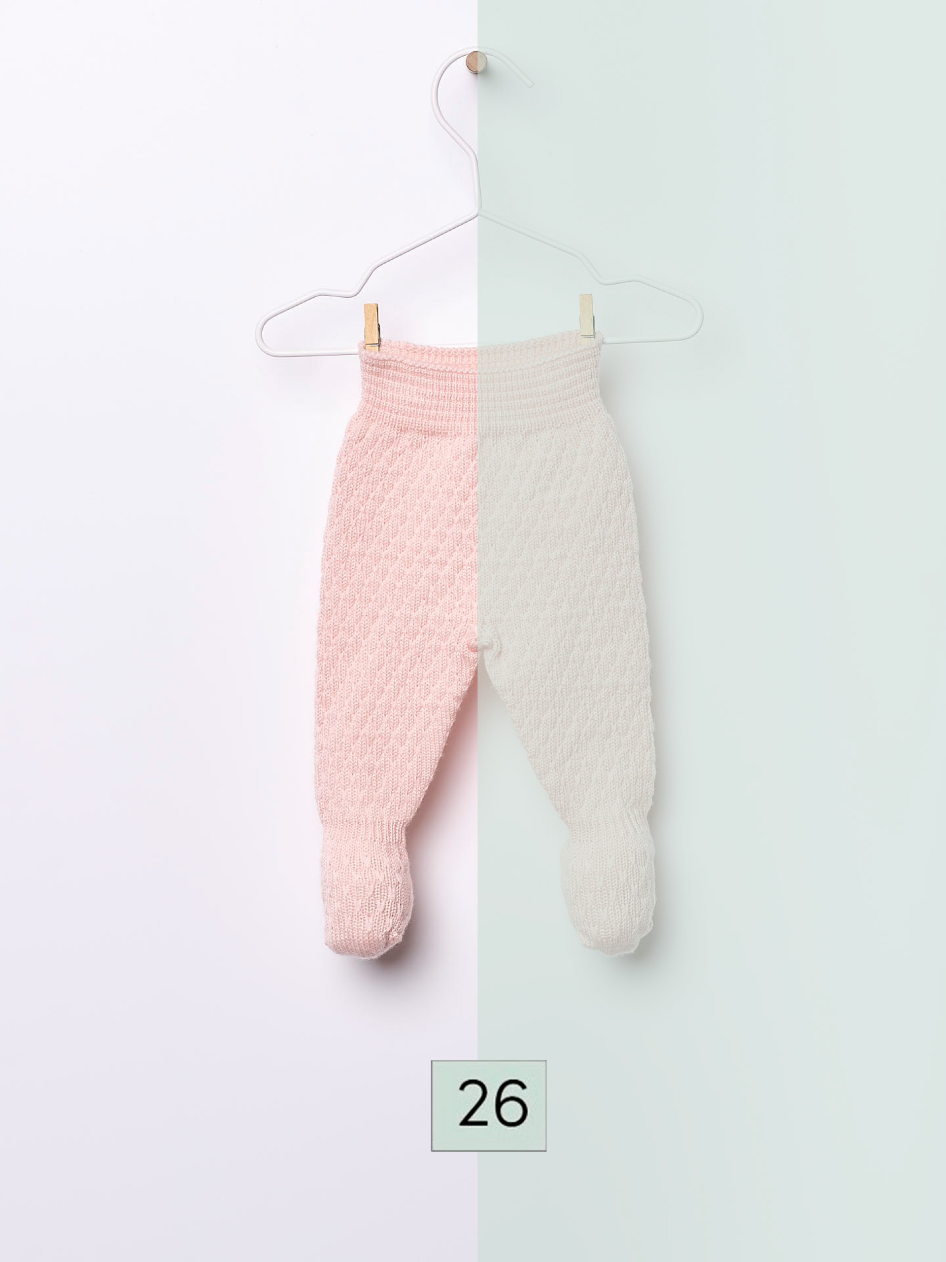 Knitted wool trousers