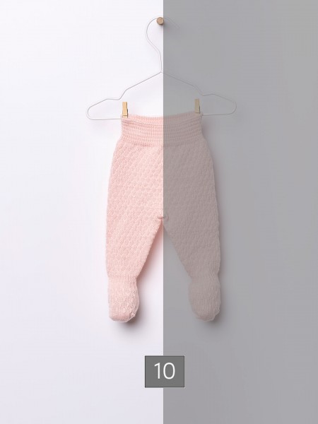 Knitted wool trousers