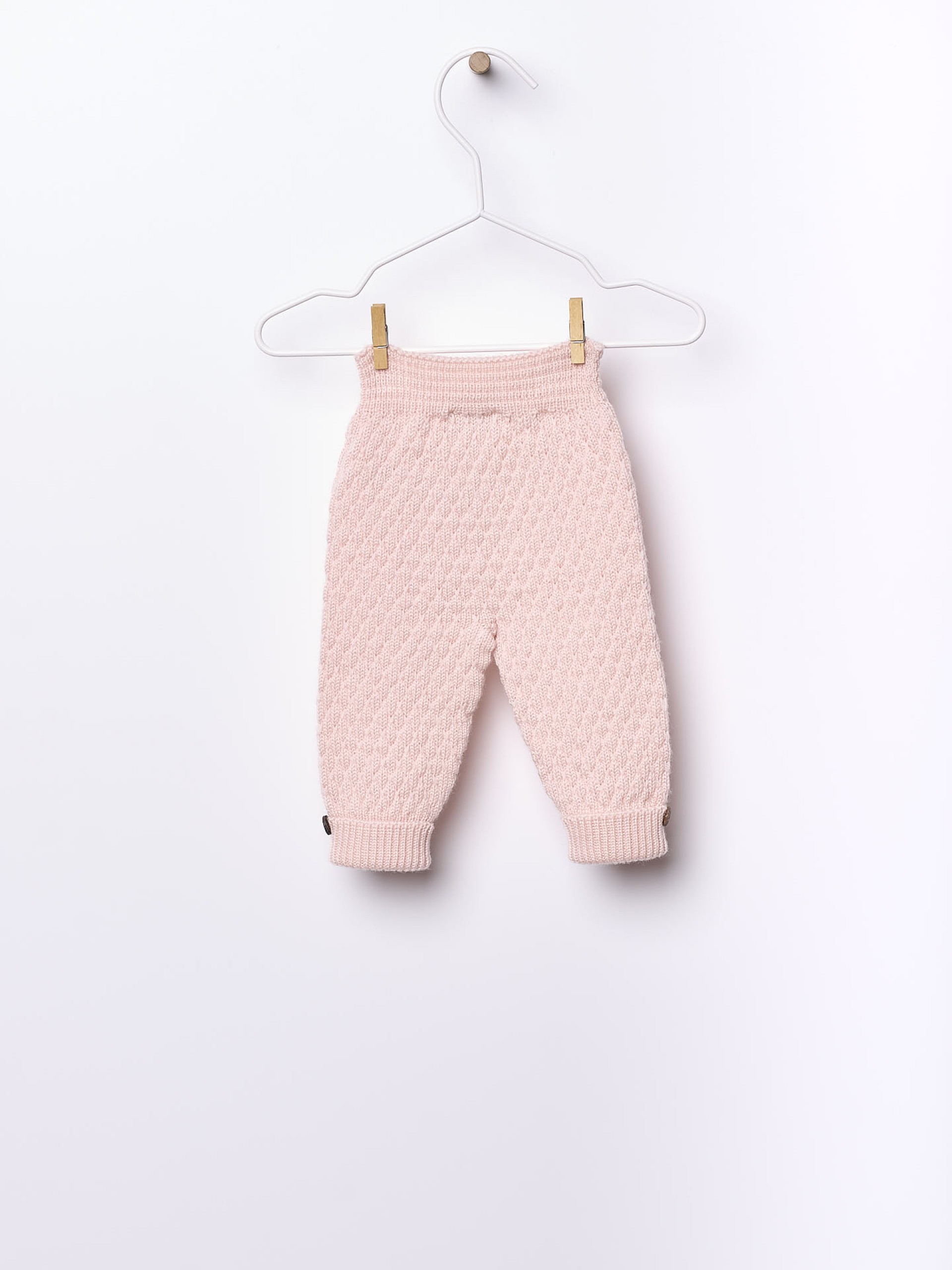 Knitted wool trousers