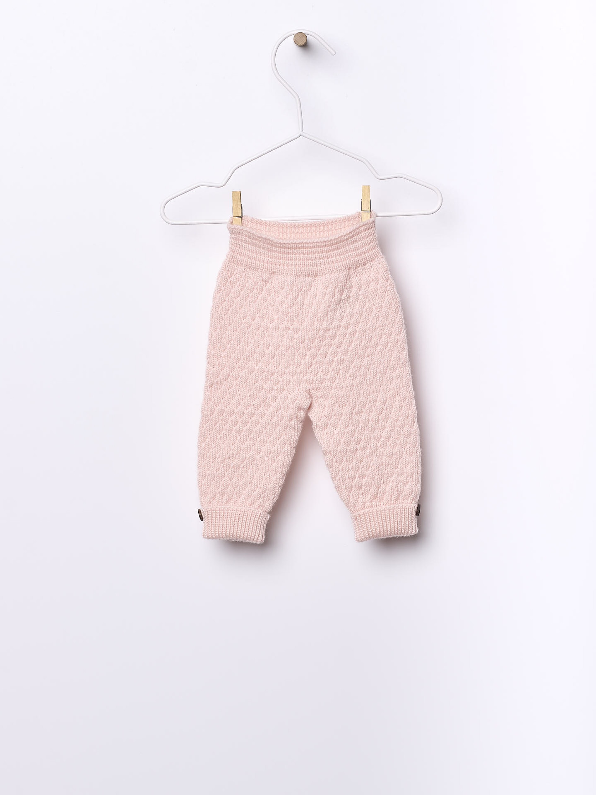 Knitted wool trousers