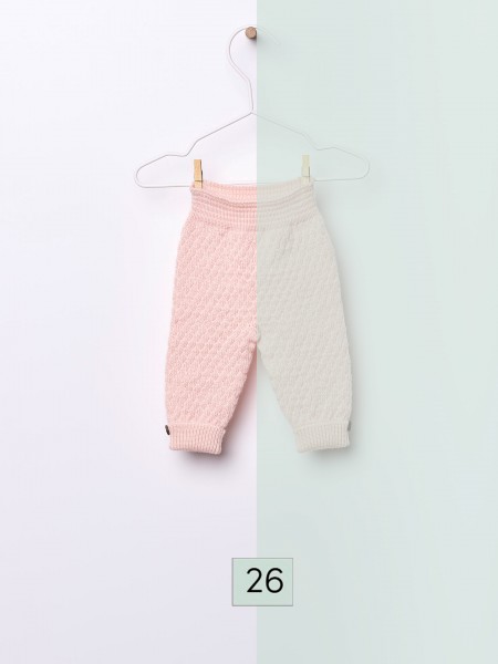 Knitted wool trousers