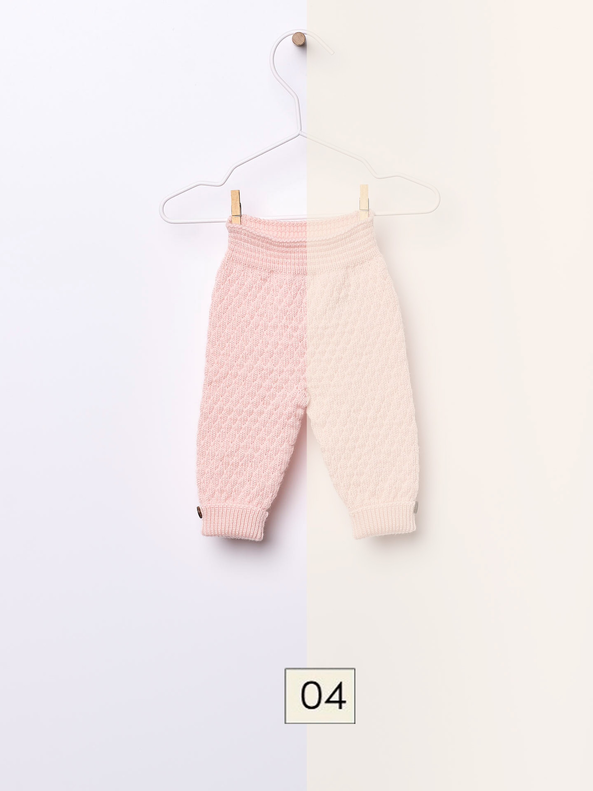 Calças tricotadas lã