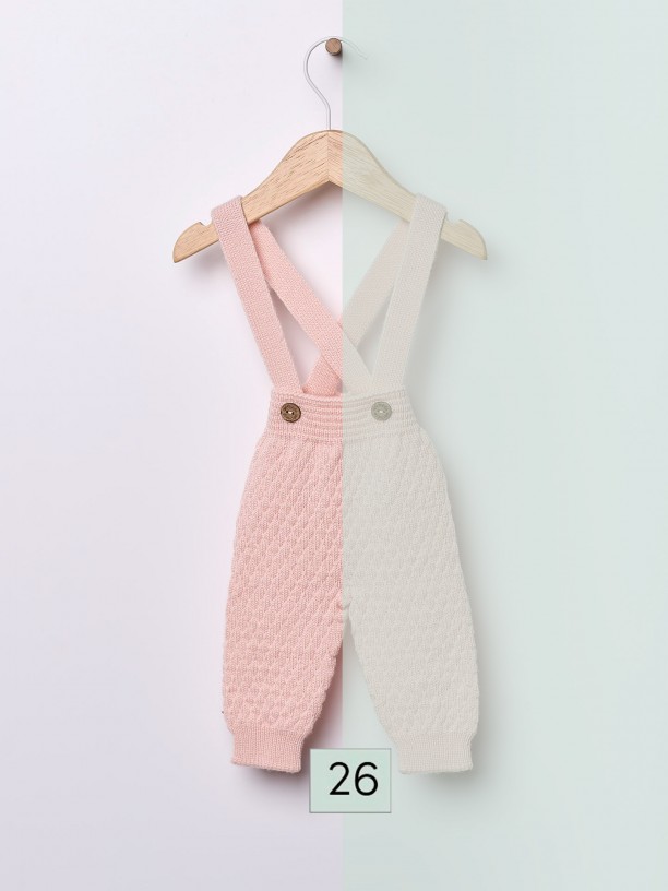 Knitted wool trousers