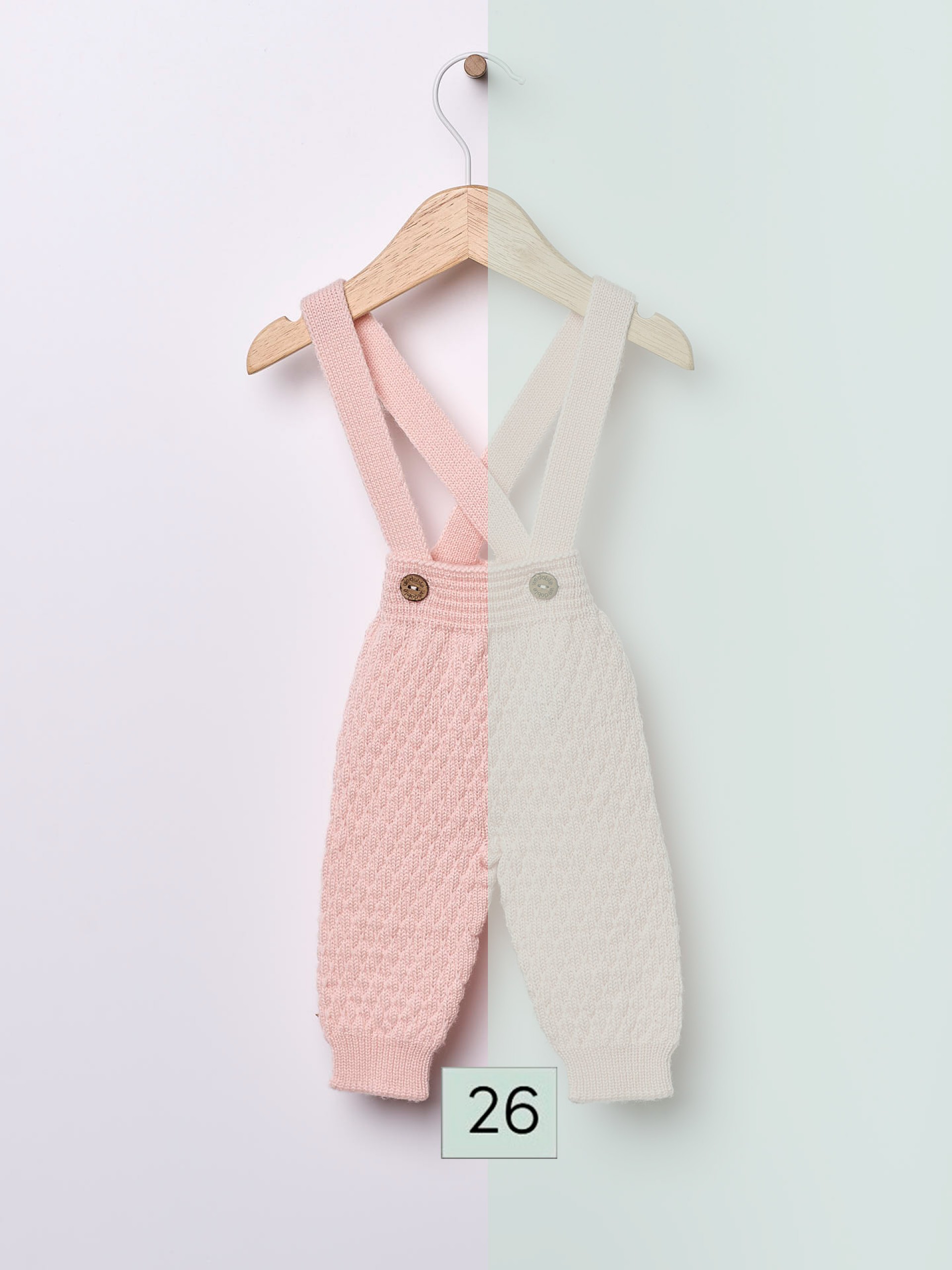 Knitted wool trousers