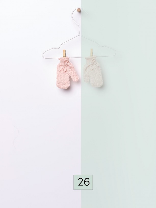Knitted wool mittens Knitted wool mittens
