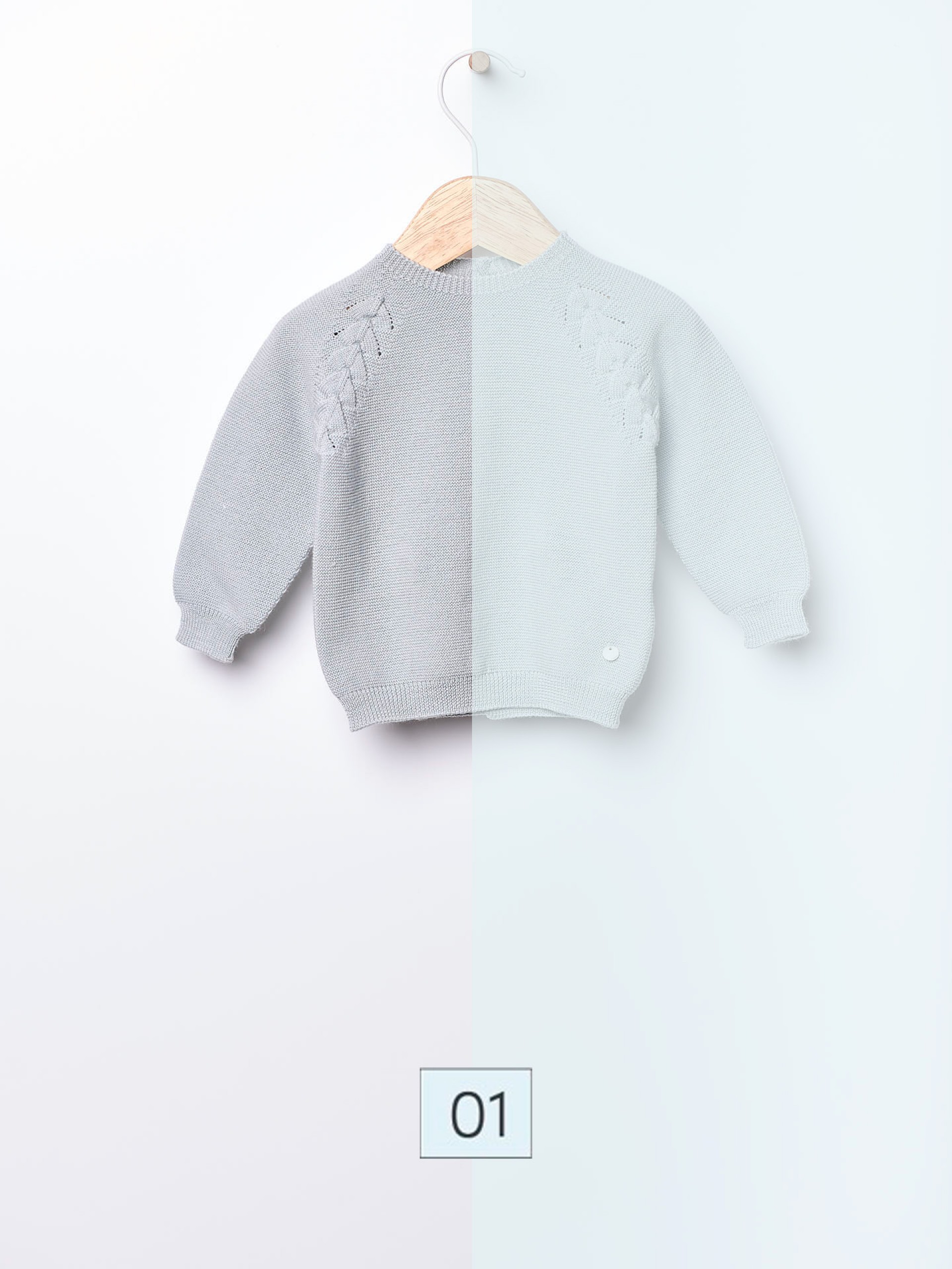 Knitted wool sweater