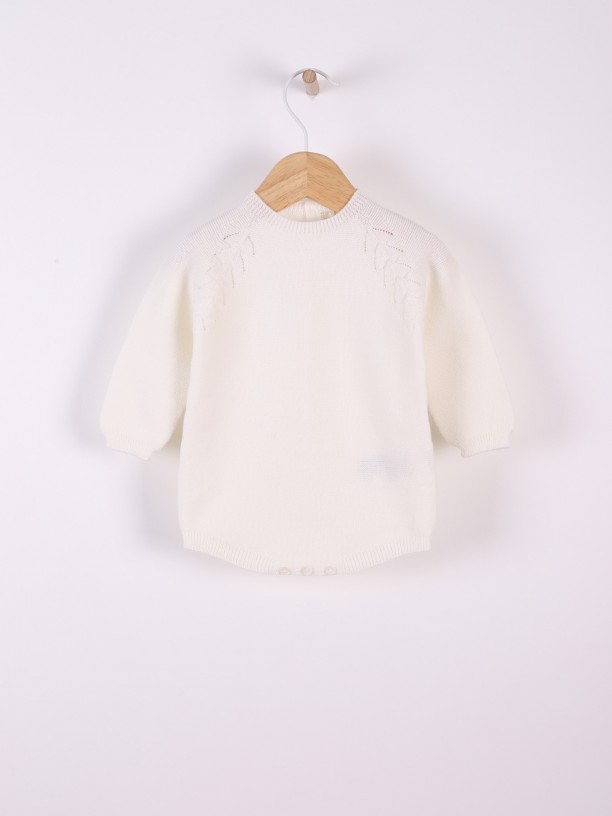 Knitted wool shortie