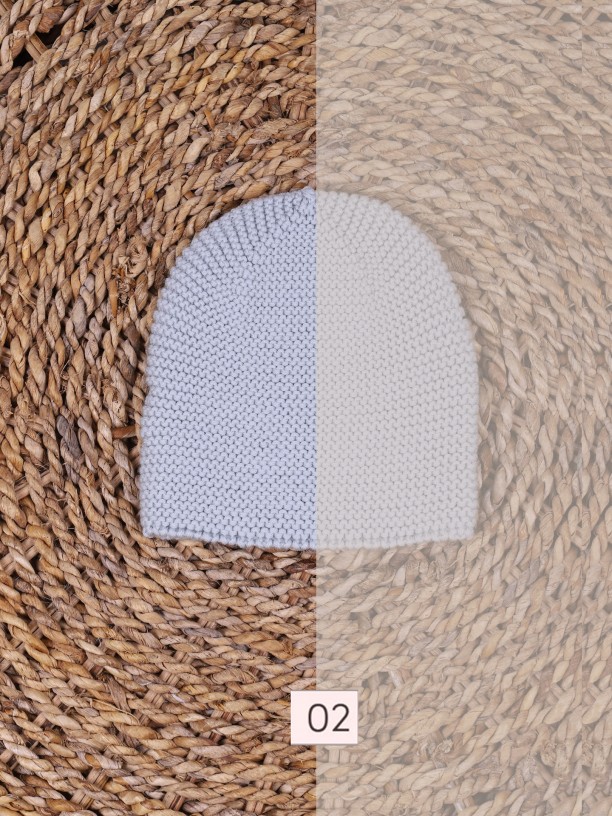 Knitted wool beanie Knitted wool beanie