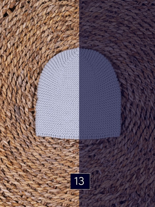 Knitted wool beanie