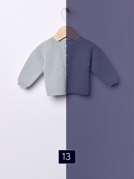 Knitted wool cardigan