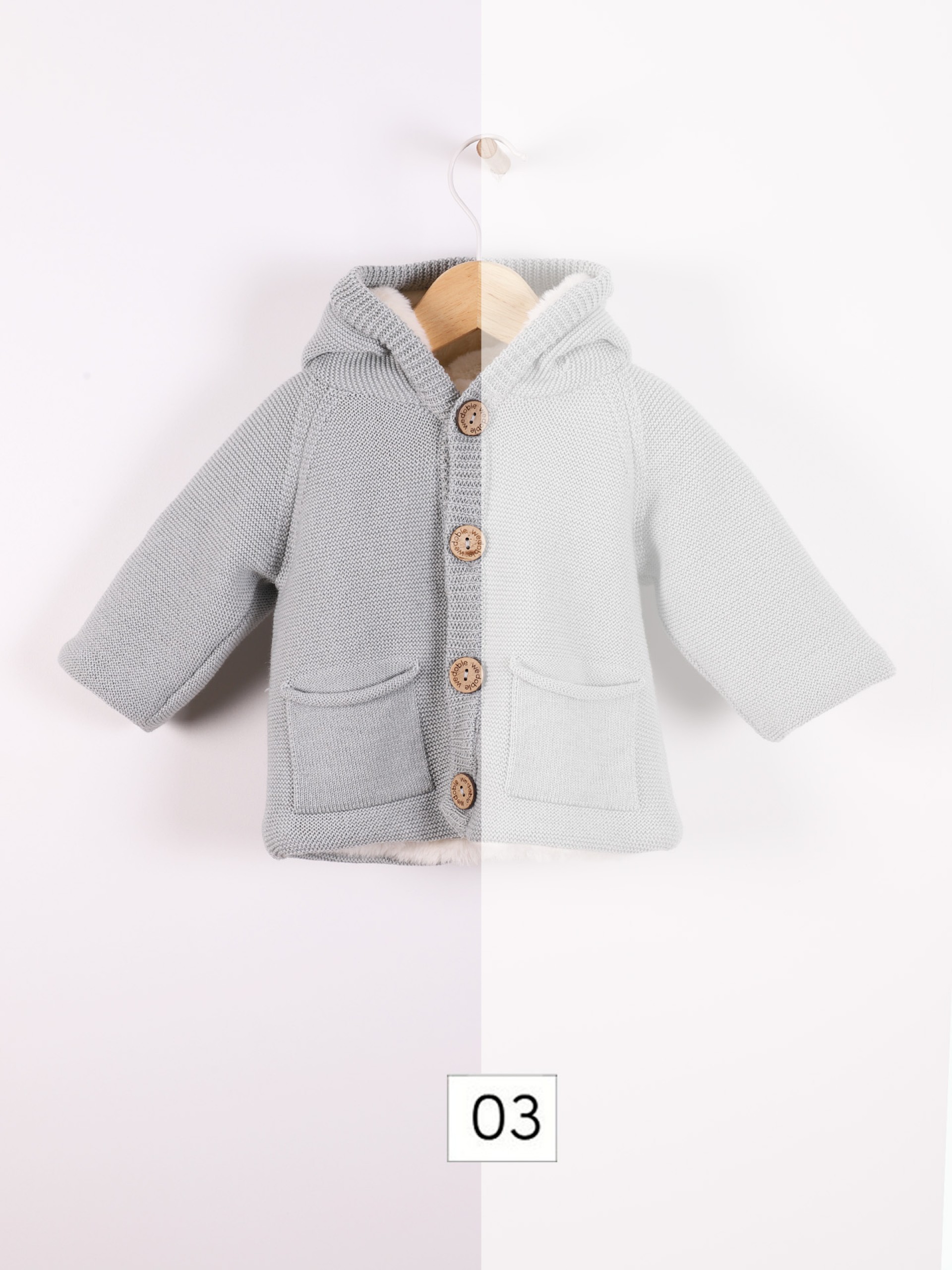 Hooded cardigan