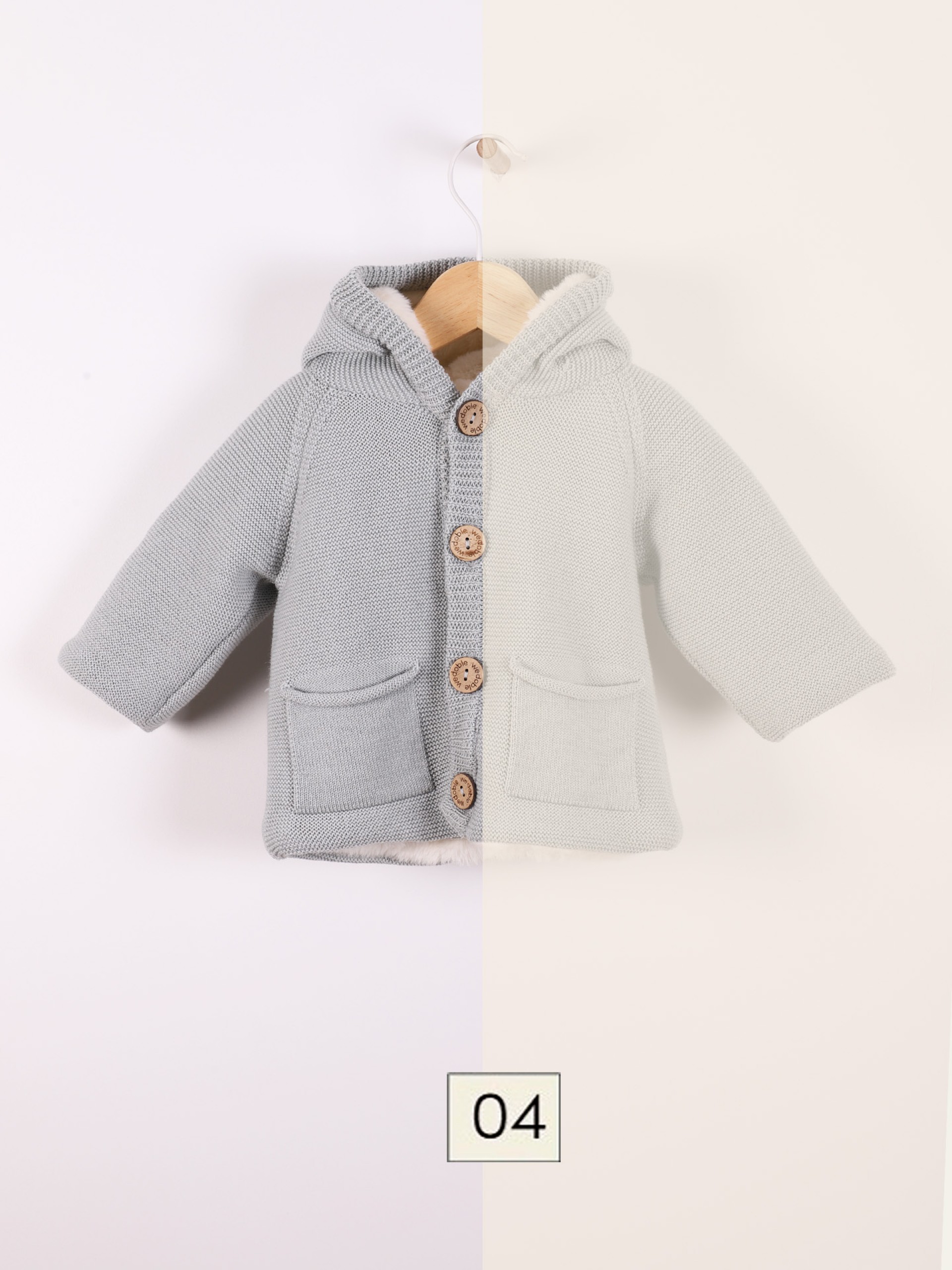 Hooded cardigan