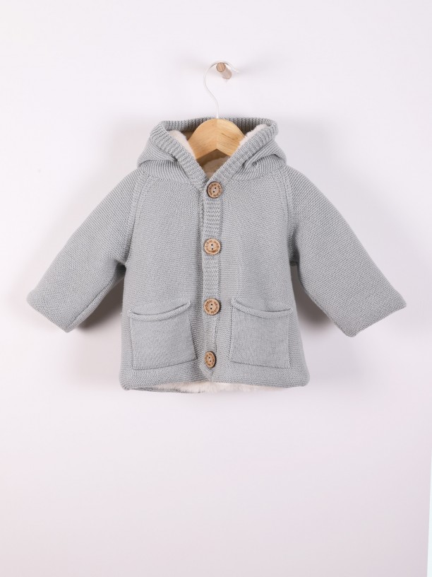 Hooded cardigan