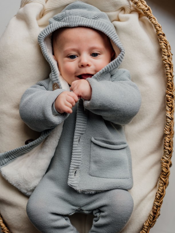 Hooded cardigan