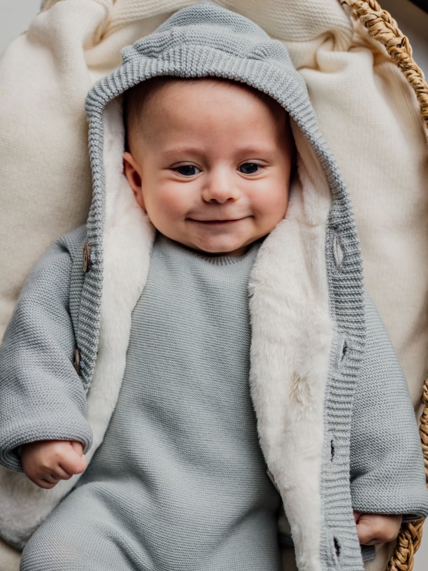 Hooded cardigan