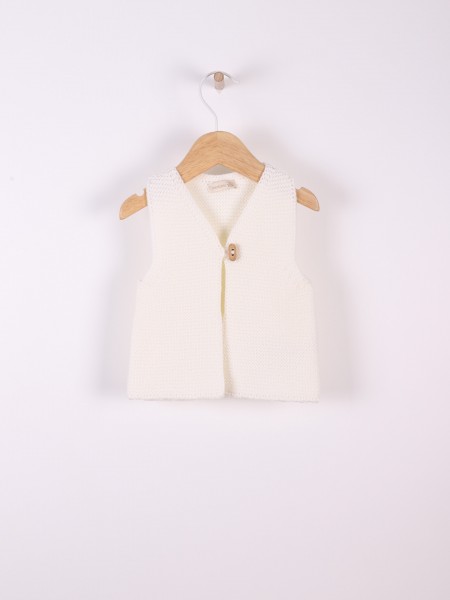 Knitted baby vest