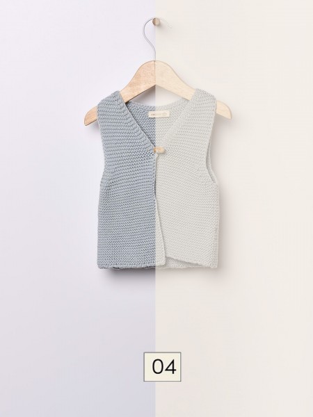 Knitted baby vest