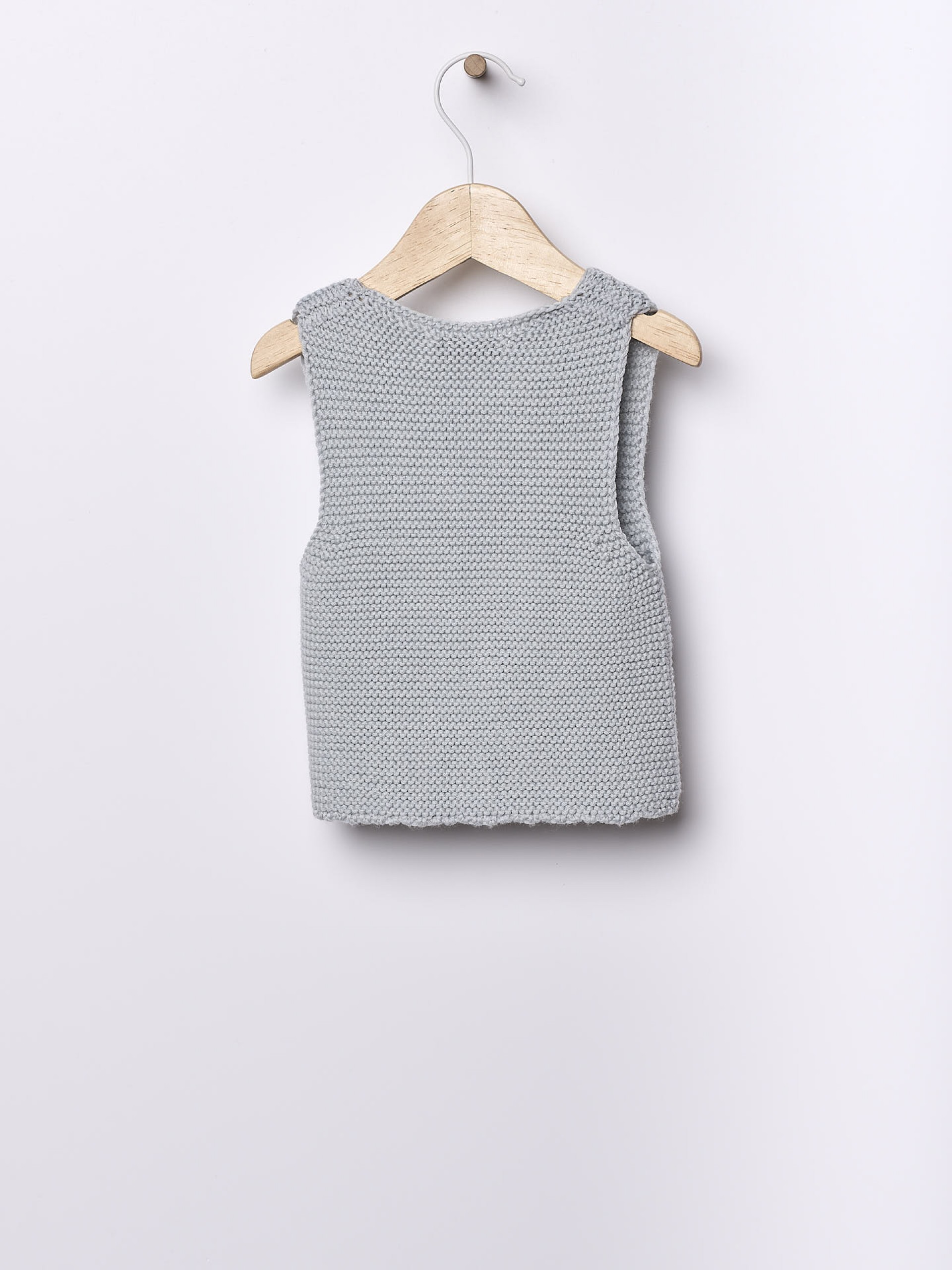 Knitted baby vest