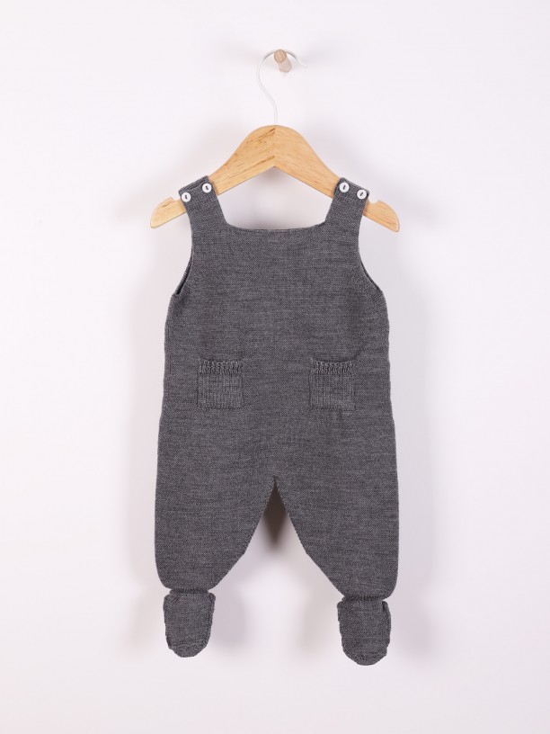 Knitted dungarees