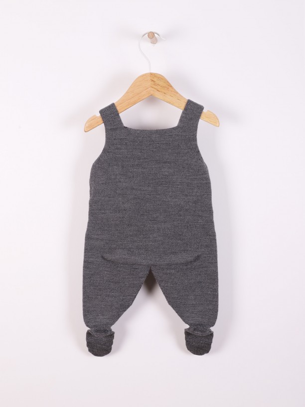 Knitted dungarees