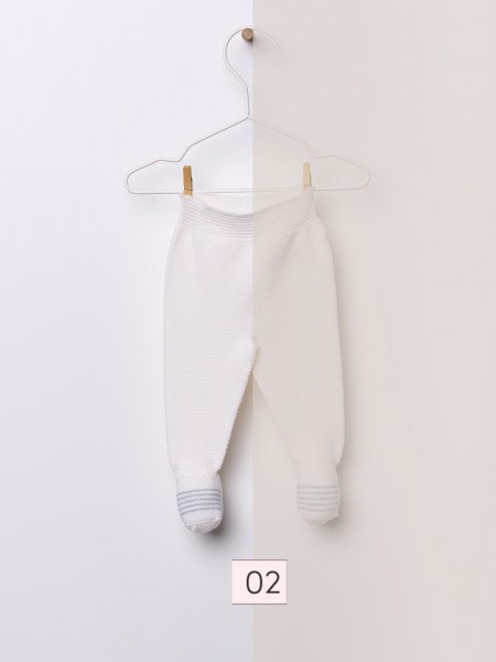Knitted wool trousers