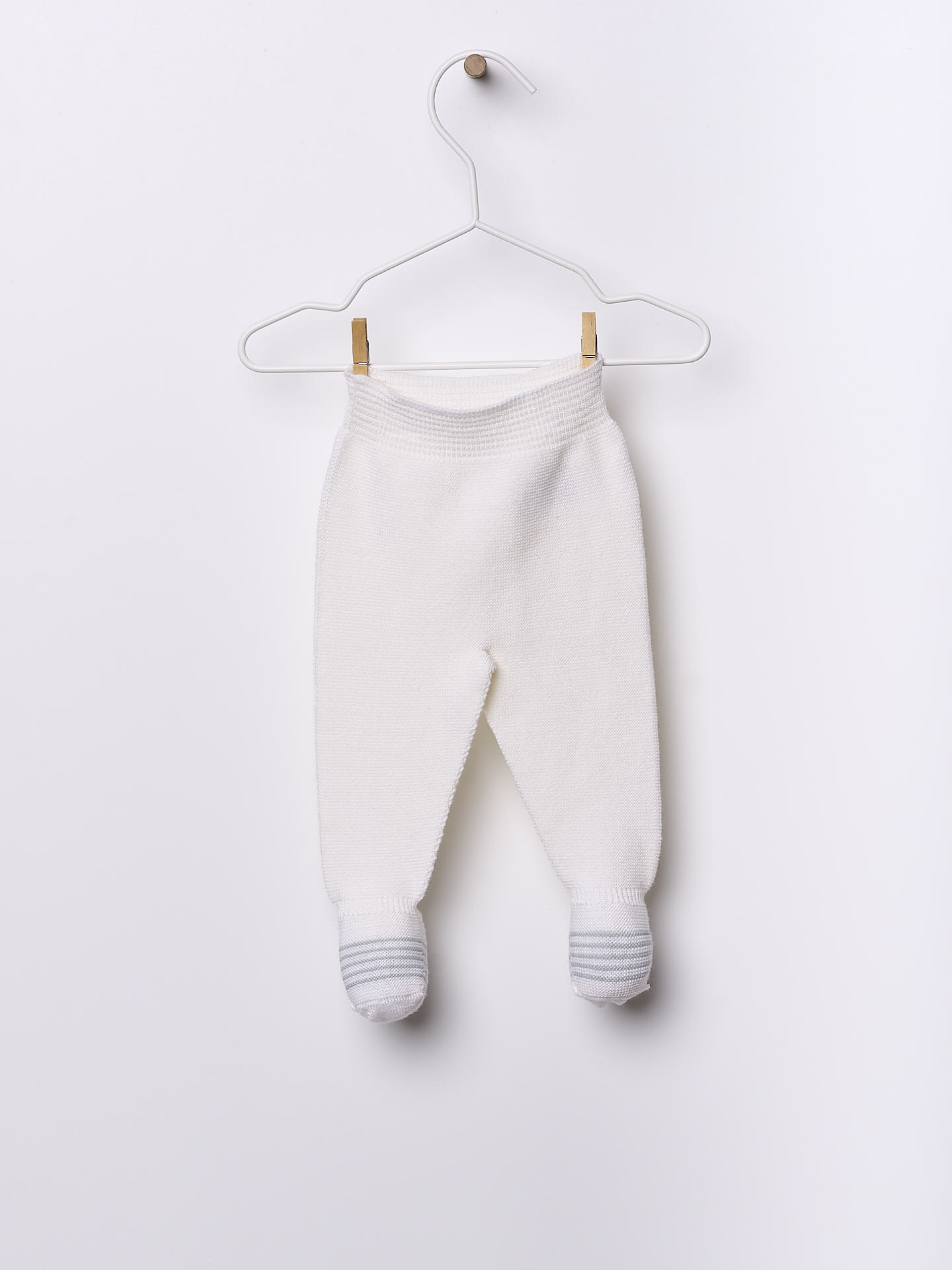 Knitted wool trousers