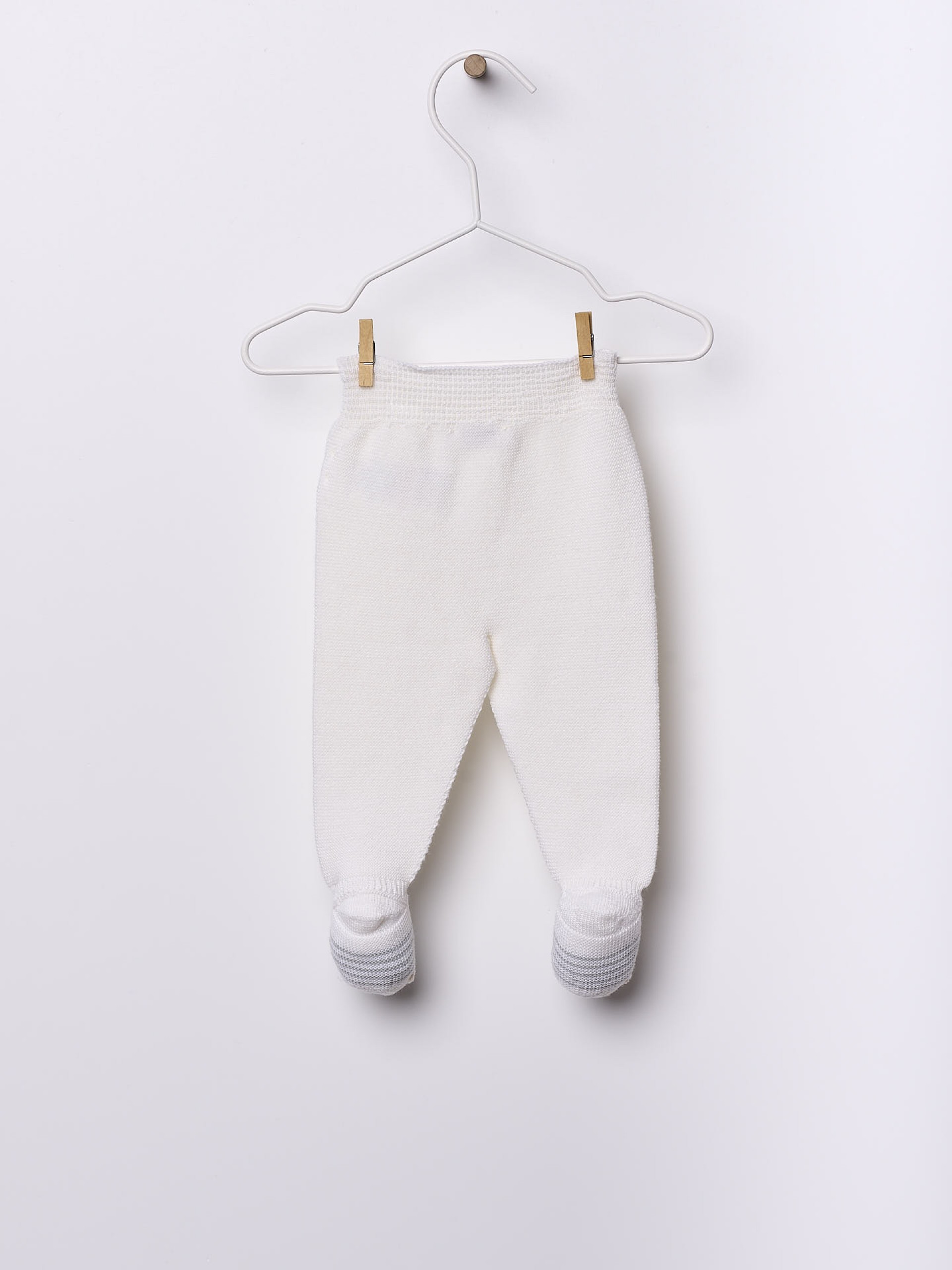 Knitted wool trousers