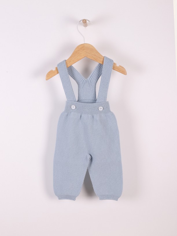 Knitted wool trousers