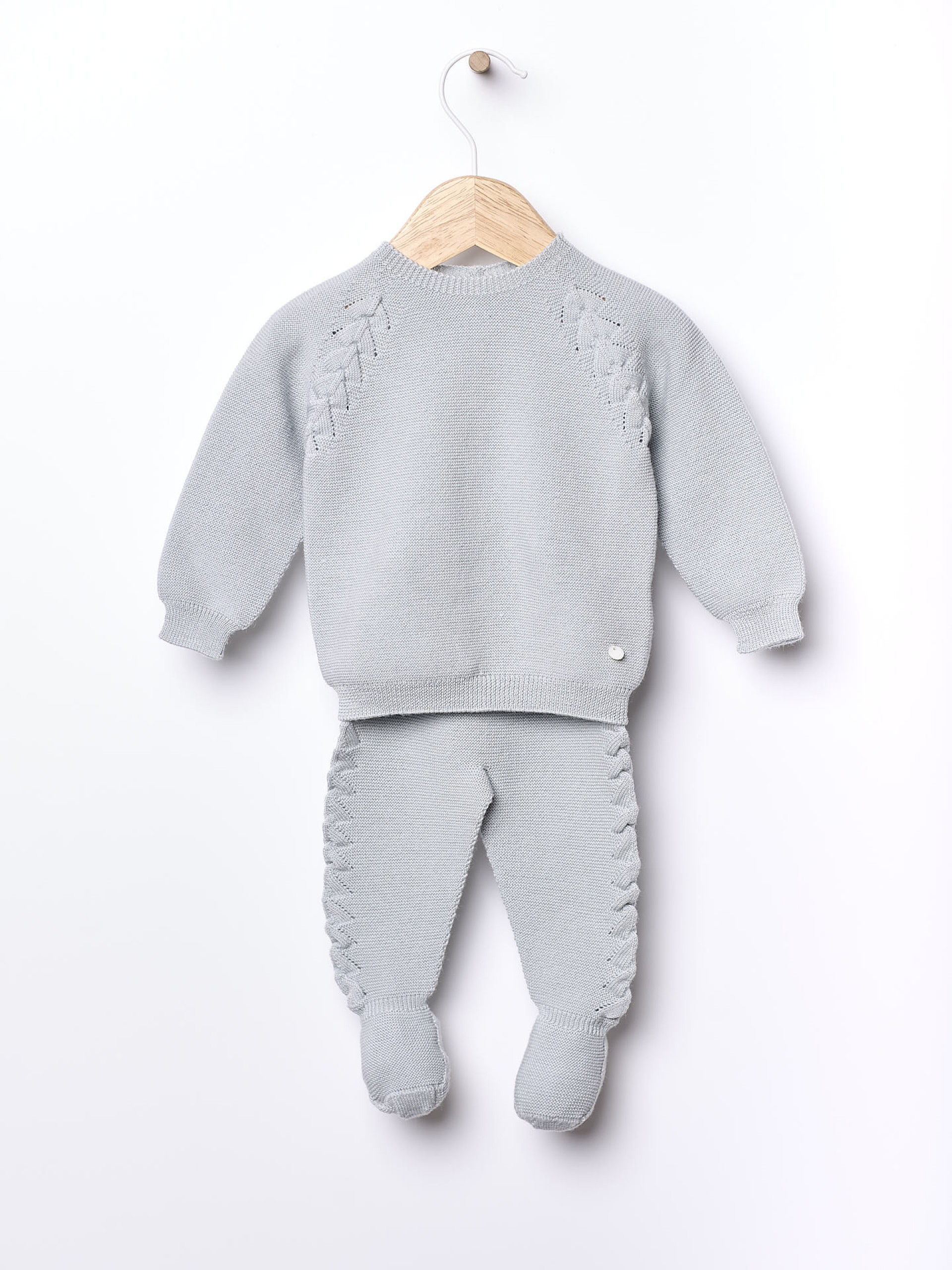 Knitted wool trousers