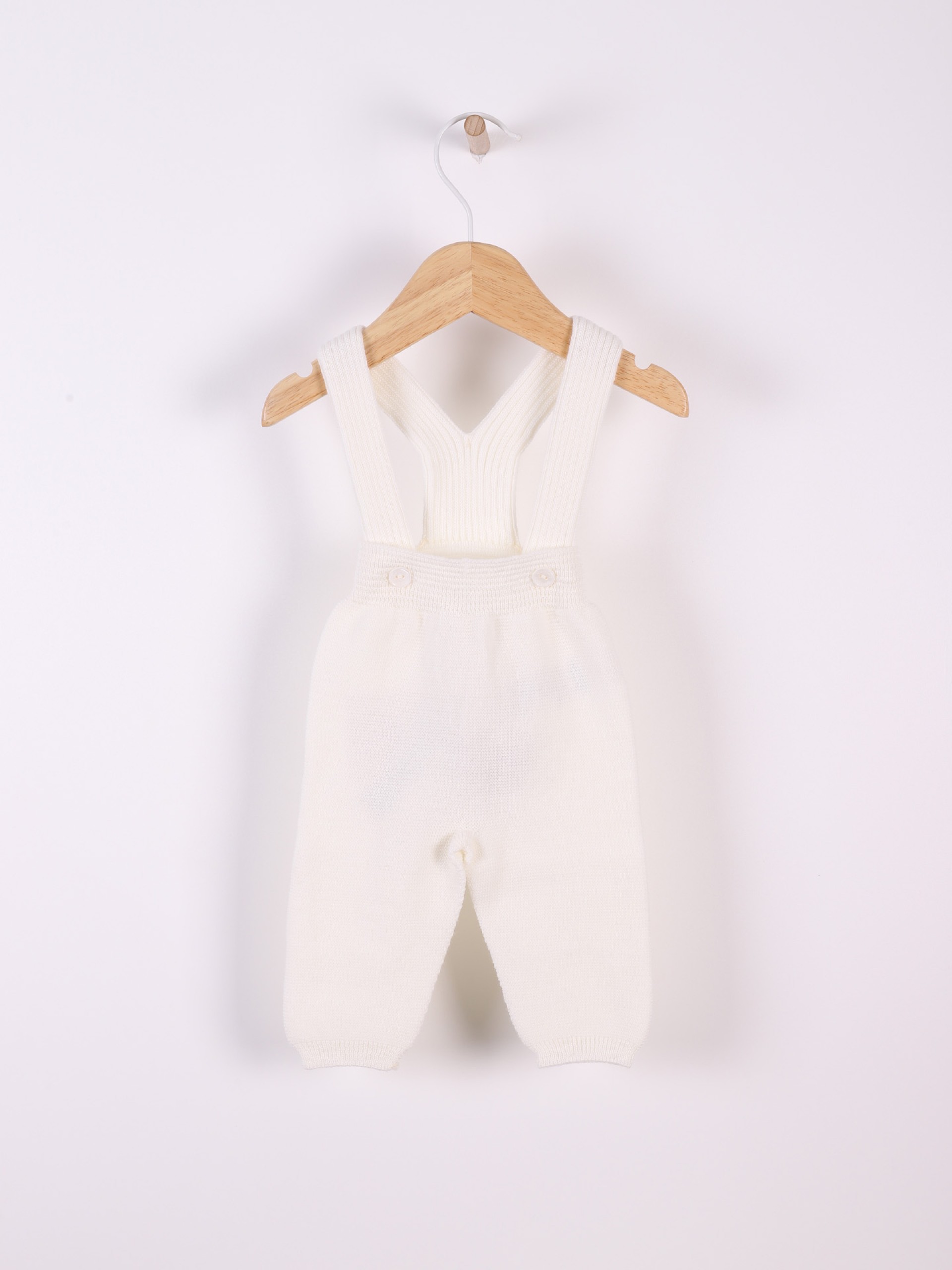 Knitted wool trousers