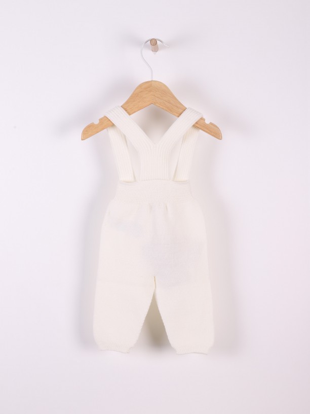 Knitted wool trousers