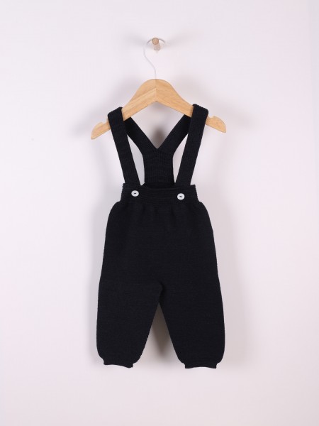 Knitted wool trousers