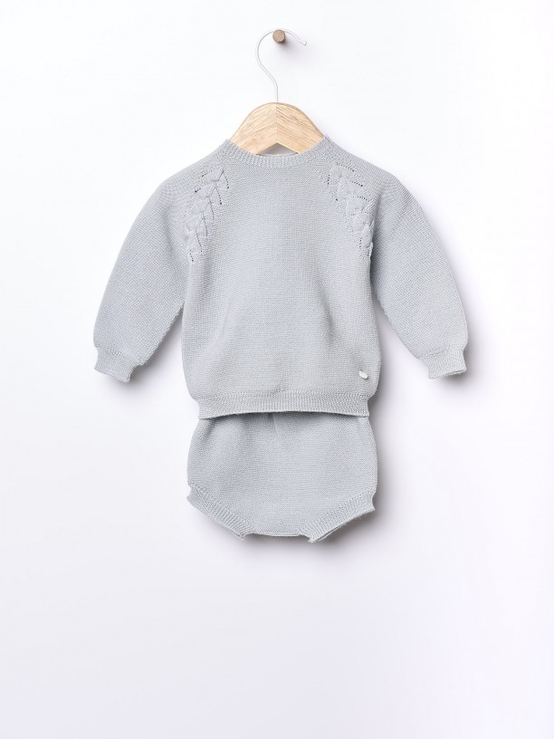 Knitted wool bloomer