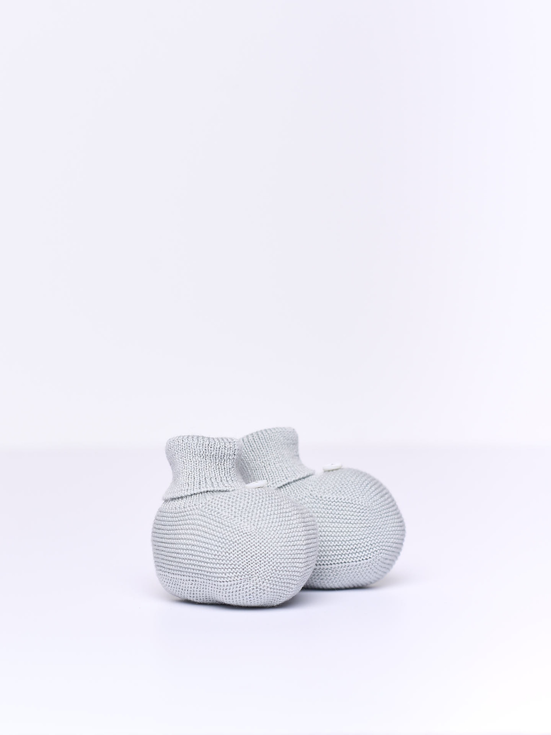 Knitted wool booties
