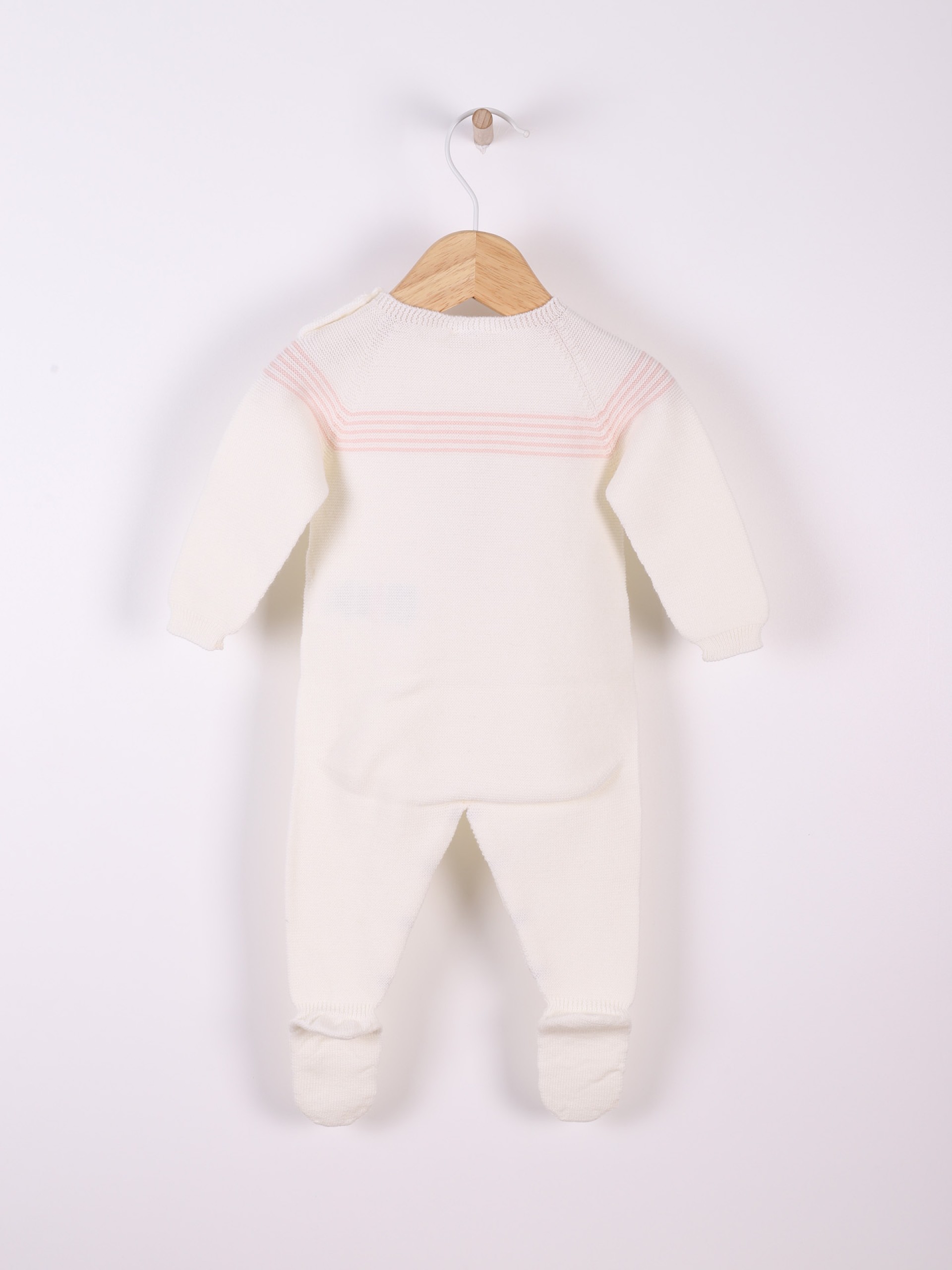 Knitted wool babygrow